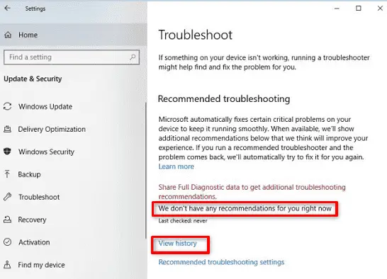 run Windows 10 Troubleshooter