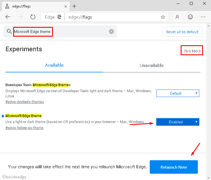 Dark mode in Edge Canary