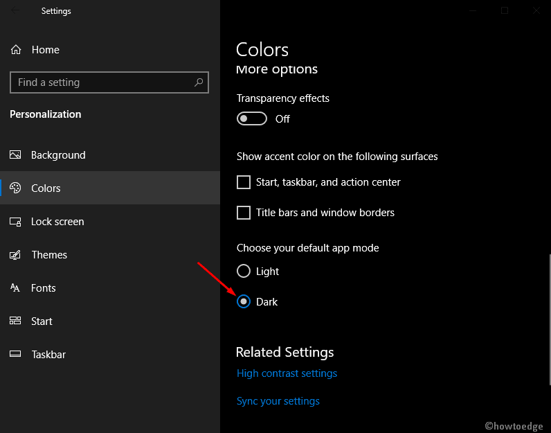  Dark mode in Edge Canary