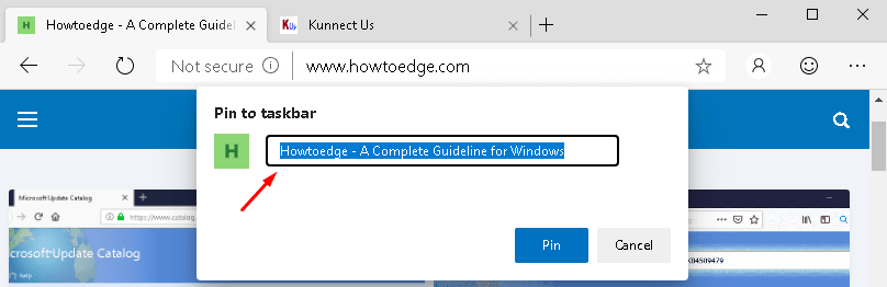 Pin Sites to the Taskbar on Edge Chromium