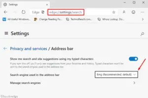 Enable Microsoft Search in Microsoft Edge Chromium