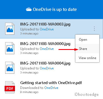 OneDrive Share