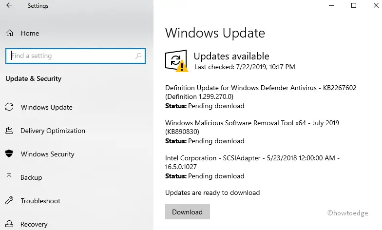 Update Windows 