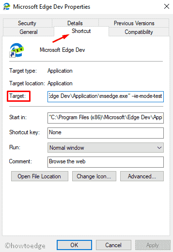 Edge Dev Properties