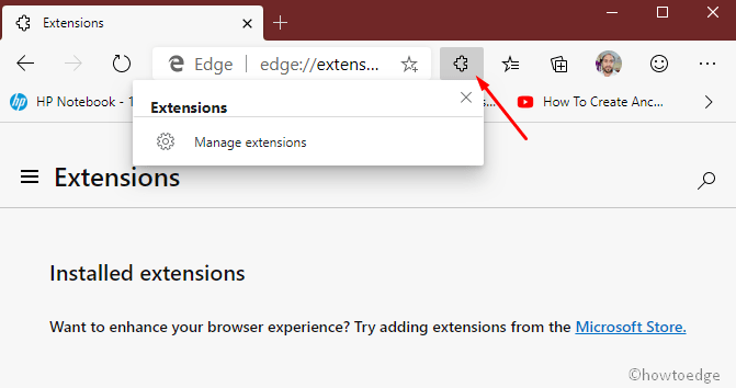 Enable the Extensions Menu Button in Chromium Edge Canary