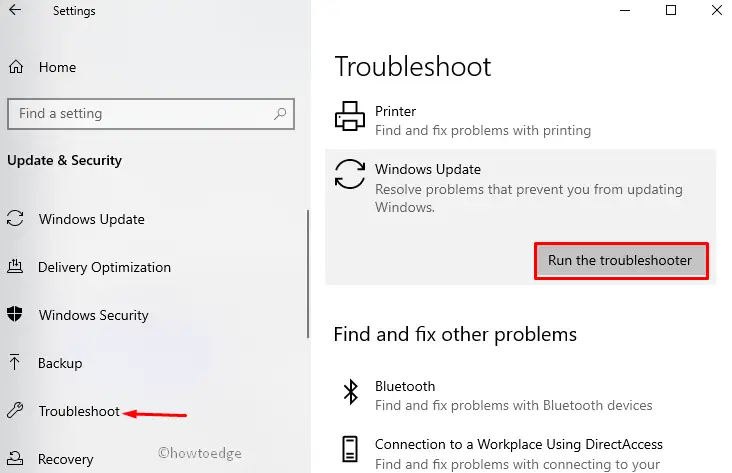 Windows Update Troubleshooter