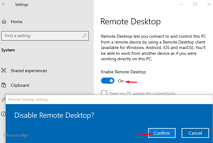 Enable or Disable Remote Desktop on Windows 10 - [3 Ways]