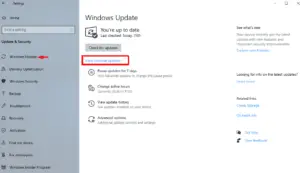 Optional Updates in Windows 10 20H1