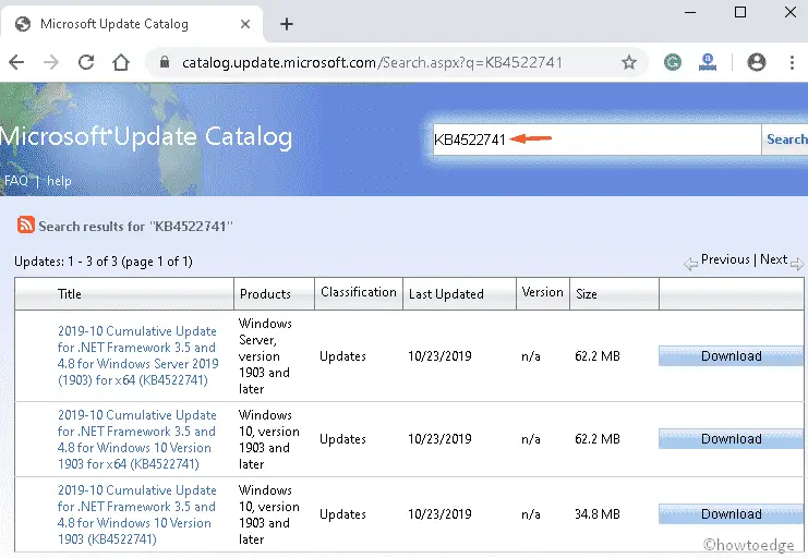 Update Error 0x800f0982 