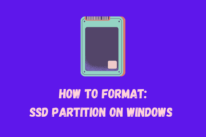 How to format SSD partition on Windows