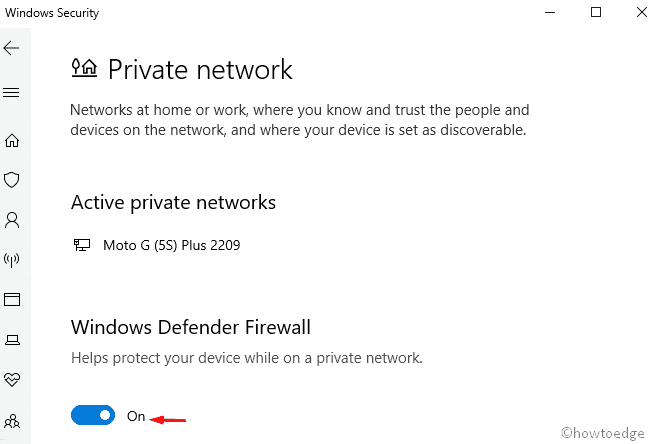 Disable Windows Defender Firewall