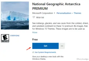 National Geographic Antarctica PREMIUM Windows 10 Theme