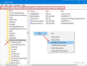 How to enable or disable Error Reporting Service on Windows 10 PC