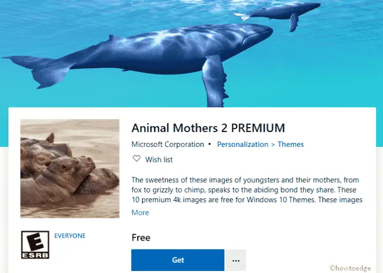 Animal Mothers 2 Premium Windows 10 Theme