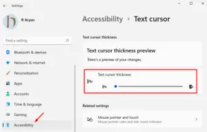 How to increase font or text size in Windows 11