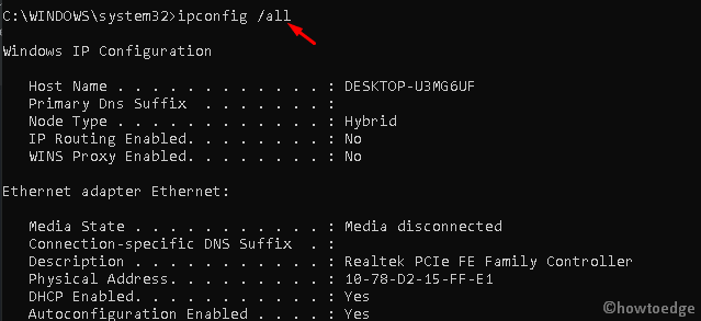 Err_Internet_disconnected issue 