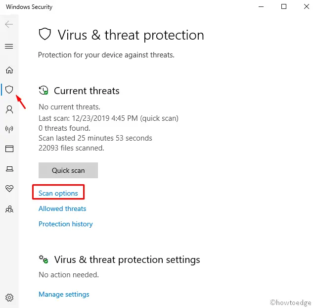 Use Windows Defender to perform a full scan