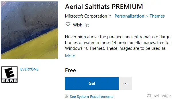 Aerial Saltflats PREMIUM Windows 10 Theme