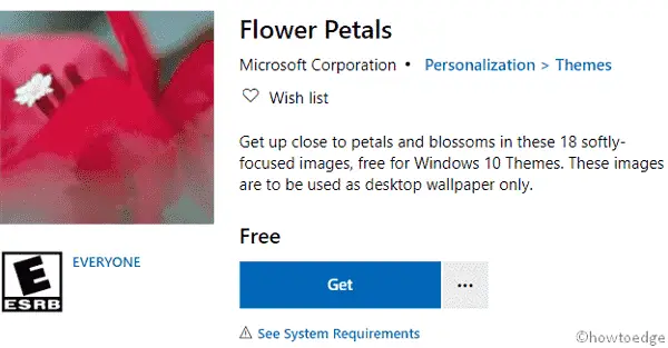 Flower Petals Windows 10 Theme