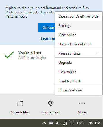 OneDrive error 0x8004de34