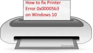 Printer Error 0x00005b3