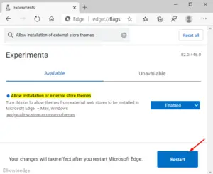 Chrome Themes on Microsoft Edge