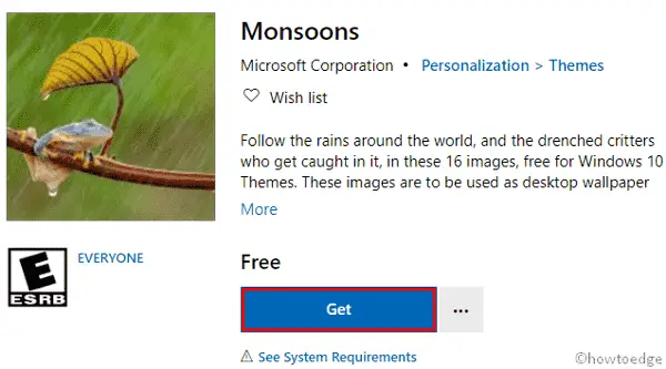 Monsoons Windows 10 Theme