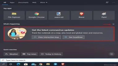Get the Latest Coronavirus Updates in Windows 10