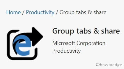 Group tabs & share