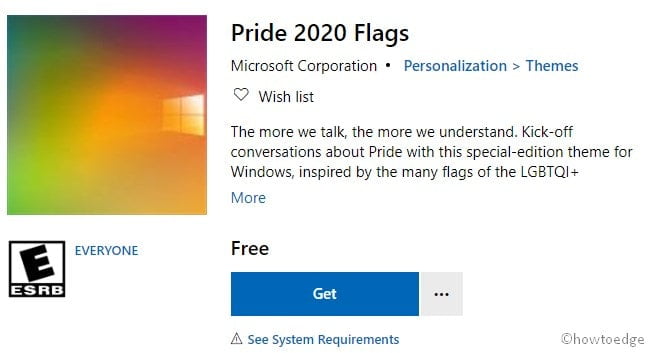 Get Pride 2020 Flags Theme