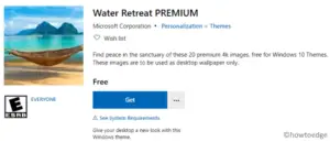 [Download] Water Retreat PREMIUM Windows 10 Theme - Howtoedge