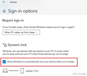 Dynamic Lock Window