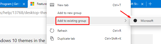 Add to existing group