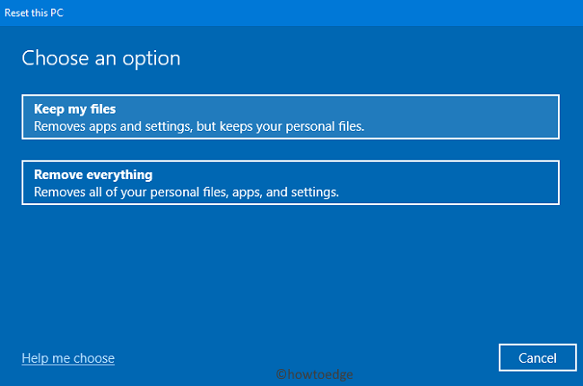 Fresh Start Windows 10 2004 without any Bloatware