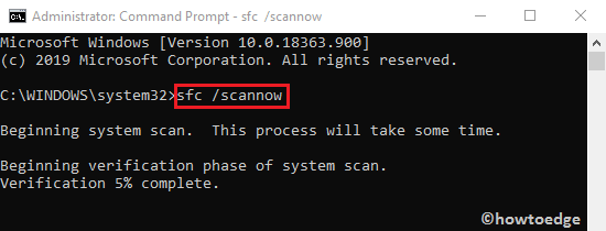 Sfc/scannow