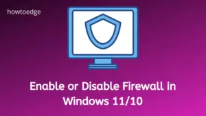 Enable or Disable Firewall in Windows 11