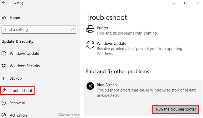 Blue Screen Troubleshooter