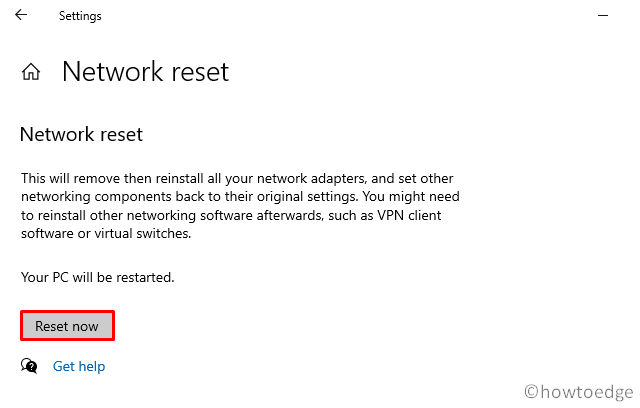 WiFi connected but No Internet - Reset Now