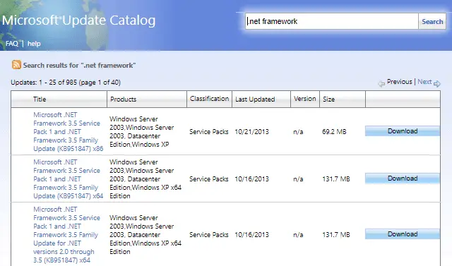 .NET Frameworks