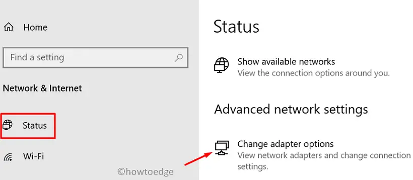 Restricted Sites Windows 10 - Change Adapter Options