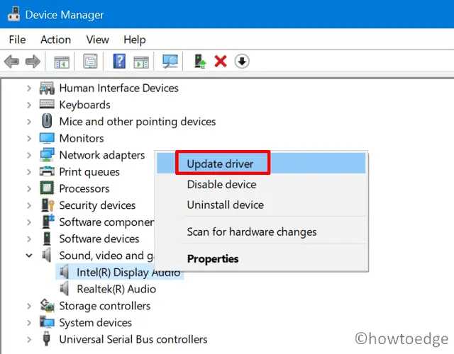 How to Update Audio Driver on Windows 11