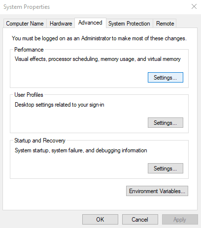 Set Paging File Size in the Virtual Memory 