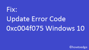 Error Code 0xc004f075