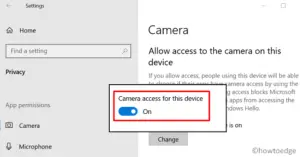 How to Enable or Disable Camera (Webcam) in Windows 10