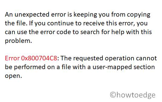 Fix Error 0x800704C8