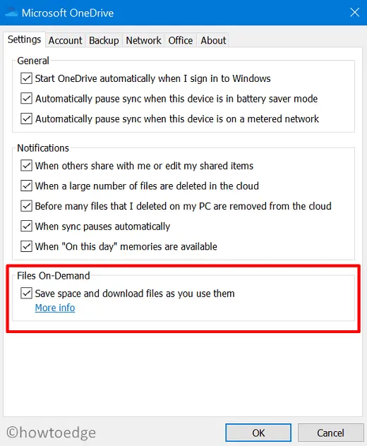 Disable Files On-Demand Feature