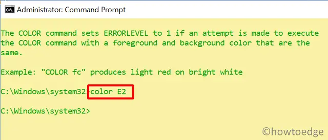 Personalize Command Prompt - change background color