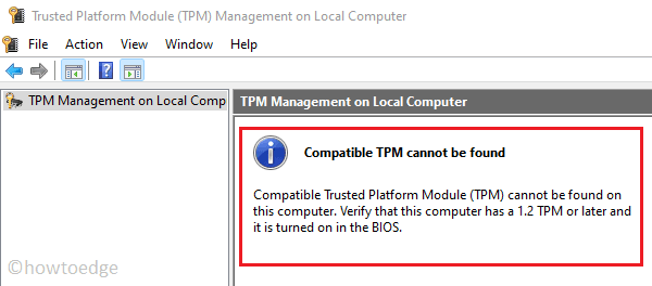 TPM device.