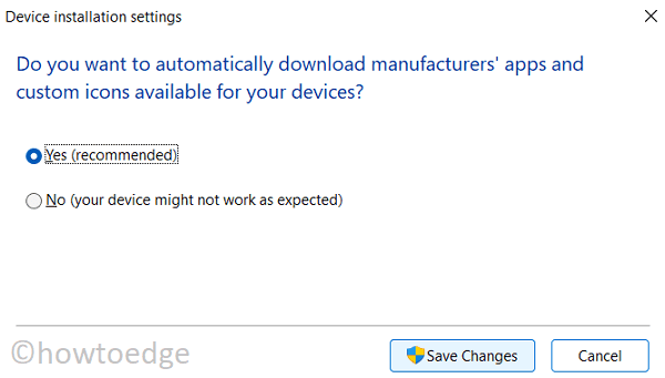 Update Drivers in Windows 11 - Enable Automatic updates