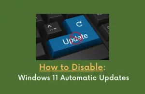 How to Disable Windows 11 Automatic Updates